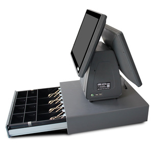 Terminal de point de vente (TPV) ABS ABS8000 gris foncé 15 pouces à double écran, SSD, tactile capacitif, Windows OS, Bluetooth/Wi-Fi, <span class=keywords><strong>Intel</strong></span> Celeron J1900 - Product Image 4