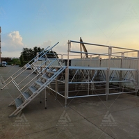 Plataforma de Escenario Portátil Móvil de 1.22*2.44m para Conciertos, Eventos y Bodas