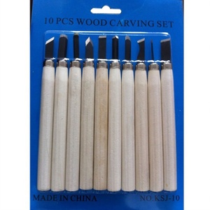 <b>Large</b> quantity favorably craft woodworking carving knife 12 piece set student wood carving knife carving wooden handle set - Product Image 3