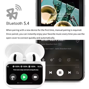 Nuevos auriculares inalámbricos verdaderos a prueba de agua para juegos, con estuche de carga LED, cancelación activa de ruido y BT 5.4 - Product Image 3