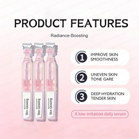 Sérum Éclat OEM pour la Transformation de la Peau, Ampoules Réparatrices pour Teint Irrégulier et Sécheresse, Essence Faciale pour une Peau Lisse et Effet Verre