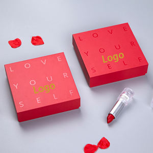 Custom Logo Paper Lipstick Packaging Box 3 Pcs Set Lip Stick Cosmetic <b>Foam</b> Sponge Insert Cardboard Packaging Box - Product Image 5