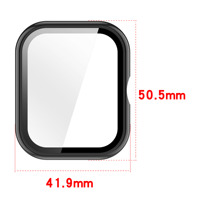 BEEFLYPOWER Coque de protection intégrale pour montre avec pare-chocs en verre trempé intégré pour Garmin 4 & 4S HF011 HF012