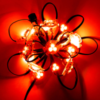 Luces LED KCX DC24V para Aleros, Luces Puntuales RGBW para el Hogar, Iluminación de Riel Inteligente para Exteriores, Luces Navideñas Permanentes Tipo Piedra Preciosa