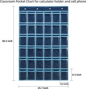 Organizador Colgante de PVC con 36 Bolsillos para Teléfonos Celulares, con Ganchos y Etiquetas Numeradas para Teléfonos Celulares - Product Image 2