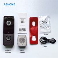 Sonnette de porte intelligente Ttlock pour bureau, caméra vidéo haute définition, interphone visuel à distance pour la maison