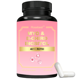 Capsules de Mélange de Myo-Inositol et de D-Chiro-Inositol Pur 40:1, Marque Privée OEM, Complément Alimentaire pour l'Équilibre Hormonal Pré-Conceptionnel pour Femmes - Product Image 1