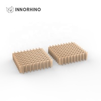 INNORHINO Inserts de séparation en carton ondulé personnalisés, faits à la main, avec pelliculage mat, revêtement UV, gaufrage, couleur personnalisée, pour cadeaux, vin, bijoux