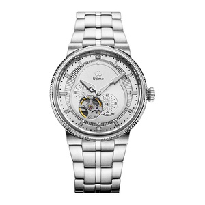 Montre-bracelet mécanique de luxe pour homme avec tourbillon, boîtier en acier inoxydable, fond squelette, automatique - Product Image 5
