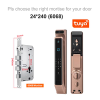 Cerradura Digital Inteligente para el Hogar con Wi-Fi Aiendi Tuya, Cerradura Electrónica con Reconocimiento Facial y Huella Dactilar, Protección de Seguridad, Aplicación TTLOCK