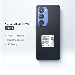 SPARK 40 Pro+x, versión europea, doble tarjeta SIM, certificación ambiental, desbloqueado de fábrica, smartphone 5G, ¡en oferta! - Product Image 6