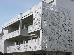 Outdoor Decorative <strong>Metal</strong> Soundproof Fireproof Waterproof <strong>Sheet</strong> Perforated Facade Aluminium Wall <strong>Cladding</strong> - Product Image 2