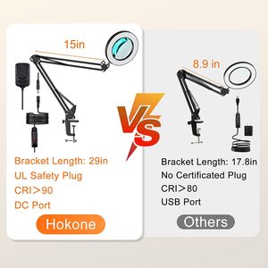 Đèn Phóng Đại Để Bàn Văn Phòng Đèn Phóng Đại 5X Có Kẹp Đèn Phóng Đại Có Thể Điều Chỉnh Độ Sáng Cho Đồ Thủ Công Sở Thích - Product Image 3