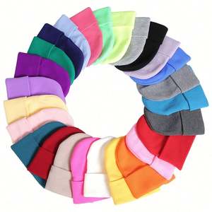 Bonnet d'hiver doux en acrylique personnalisé pour adulte, à revers, imprimé et brodé, motif de personnage de dessin animé, unisexe, vente chaude - Product Image 1