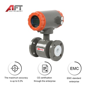 Débitmètre électromagnétique intelligent pour liquides conducteurs, type à bride, en acier inoxydable 316L, avec communication RS485, certifié CE, pour le contrôle industriel des liquides - Product Image 6
