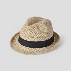 2025 New Arrival Summer Retro Paper Straw Fedora <b>Hat</b> Casual Holiday Travel Hand Crochet Straw <b>Hat</b> <b>for</b> Women Men - Product Image 2