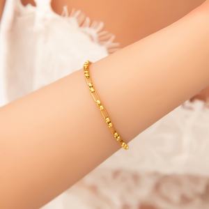 Stainless Steel DIY Bracelet Chain 18K Gold Women's <b>Charm</b> Bracelet Trendy Niche Accessory for Anniversary - Product Image 4
