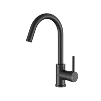 Robinet de cuisine en caoutchouc noir, mitigeur rotatif, robinet Torneira Cozinha, robinet d'eau chaude et froide, poignée unique, robinet de cuisine Goumert