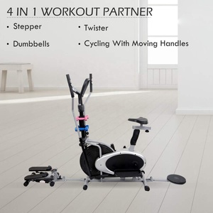 Equipo de Gimnasio Multifuncional, Bicicleta Elíptica Magnética, Bicicleta de Ejercicio (4 en 1), Bicicleta de Aire con Mancuernas Twister - Product Image 2