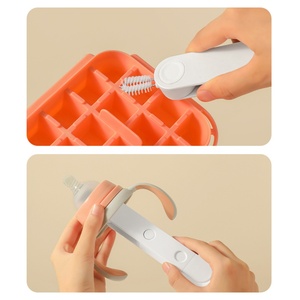 Plastic 2 in 1 Water Bottle Cleaner Brush for Baby Bottles Vacuum Flasks <b>Handle</b> Bottle Brush <b>Sponge</b> Cup Brush - Product Image 6