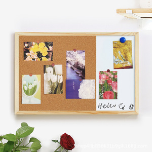 Tableau blanc magnétique standard mural en bois avec tableau en liège, tableau photo, tableau <span class=keywords><strong>de</strong></span> notes pour la maison et le bureau, tableau <span class=keywords><strong>de</strong></span> messages effaçable - Product Image 3