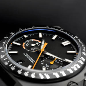 Montre de sport de plein air en titane Panda avec cadran chronographe, verre saphir, quartz, plongée, luminescente - Product Image 3