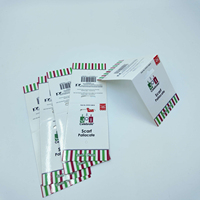 Carte d'emballage en papier pliable personnalisée avec fente Sombrero/Euro, carton thermoscellable pour articles de cuisine et de fête
