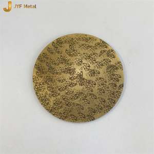 Plaque murale décorative en acier inoxydable 201 304 316L couleur or, pliage et découpe, finition de surface JIS N°4 - Product Image 5