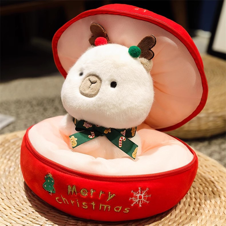 20M Christmas apple + capybara white