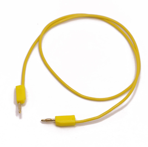 Fil de test avec fiche banane 2,0 mm aux deux extrémités, mâle vers mâle, plaqué or, PVC - Product Image 4