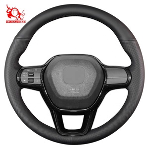 Accesorios para Autos Usados, Funda para Volante Compatible con <span class=keywords><strong>Honda</strong></span> Civic <span class=keywords><strong>EHEV</strong></span> <span class=keywords><strong>HR</strong></span>-<span class=keywords><strong>V</strong></span> CR-<span class=keywords><strong>V</strong></span> - Product Image 1
