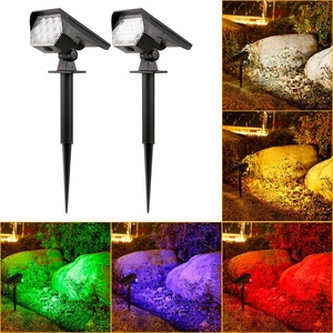 Projecteur Solaire LED Extérieur Double Usage, Étanche, pour Pelouse et Jardin, avec Fixation au Sol pour Usage Domestique - Product Image 3