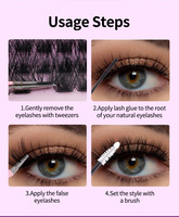 Cils en grappe mixtes du fabricant, faux cils individuels DIY, volume naturel, courbure variée, styles assortis, vente en gros OEM