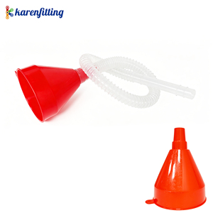 Entonnoir de remplissage de carburant en PE de couleur rouge avec tuyau et entonnoir de séparation (Outils de réparation) - Product Image 5