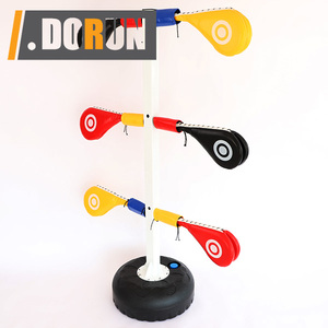 DorunFit <span class=keywords><strong>DR</strong></span>-BX069 Bersertifikasi ISO9001, Penyangga Lantai Baja PVC Tugas Berat untuk Target Tendangan, 6 Buah Bantalan Tendangan, Braket Bebas Genggam - Product Image 1