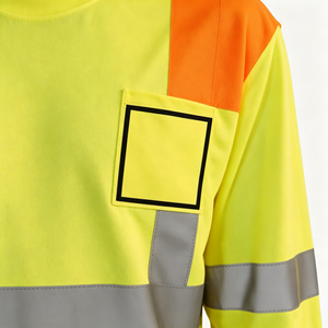 Hi Vis Custom Work Ware Shirts Camisas De Construccin Reflective Safety Clothing Long Sleeve Polyester Work Shirts for Men - Product Image 5