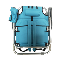 Vente chaude Chaise de Camping Personnalisé En Plein Air Moderne D'été En Aluminium Confortable Portable Léger Plier Sac À Dos Chaise De Plage