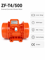 Moteur vibrant externe en fonte pour béton ZF-T4/500, robuste, triphasé, 0,39 kW, 510 kgf, IP65, CE
