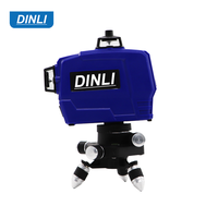 Dinli DKLL12PB1-S1 Mini Laser 3D M12 pour usage industriel et DIY en intérieur, lumière verte 532nm, portée 20m, précision 2mm, autonomie 6h, 1mm/7m, alimenté par batterie
