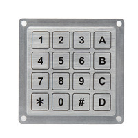 Approvisionnement d'usine IP68 clavier contrôle d'accès USB 4X4 matrice métal lunette Piezo Contact claviers et claviers