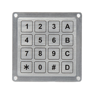 Nhà máy cung cấp IP68 Bàn phím kiểm soát truy cập USB 4x4 ma trận kim loại <span class=keywords><strong>bezel</strong></span> Piezo liên hệ với bàn phím & bàn phím - Product Image 4