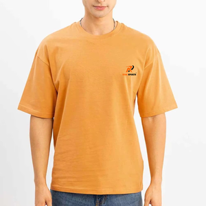 Camiseta Personalizada de Alta Calidad para Hombre, 100% Algodón, Cuello Redondo, Estilo Urbano, Talla Grande - Product Image 1