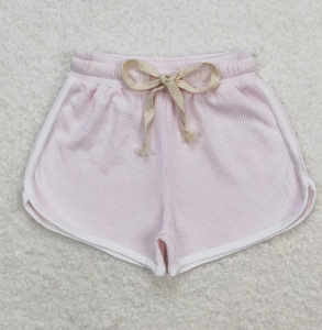 Toddler Girls Waffle Knit <b>Athletic</b> Running Elastic Waist Breathable Bottoms Shorts - Product Image 4