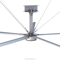 Ventilateurs HVLS de grande capacité pour entrepôt, de 8 à 24 pieds, ventilation à haut débit d'air, ventilateur de plafond industriel robuste sur mesure