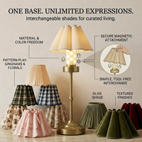 Abat-jour personnalisé E27, lampe LED à intensité variable, décoration pour la maison et l'hôtel, lampe de nuit rechargeable, lampe de table pour mariage et événements