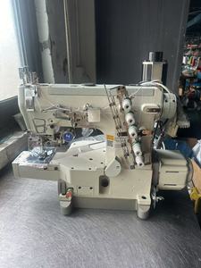 JUKKY 600W <b>High</b> Speed Cover Stitch Flat Lock Sewing Machine for T-shirt 3 Needle Flat-<b>bed</b> Interlock Industrial Sewing Machine - Product Image 4