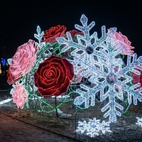 Große interaktive Laternen-Dekoration für Freizeitparks zur Weihnachtszeit – für den Innen- und Außenbereich, Themenpark-Lichtshow