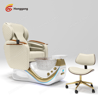 Fauteuil Pédicure Électrique Moderne de Luxe, Surfing Massage Pipeless, Couleur Personnalisée, Confortable pour Salon