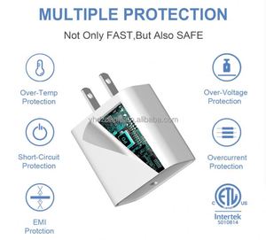 Hot Selling 20W <b>USB</b> <b>C</b> Fast Charging Head <b>TYPE</b> <b>C</b> PD3.0 Travel <b>Adapter</b> Android Universal Phone Wall Charger - Product Image 5