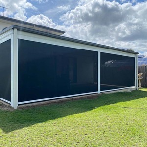 Parasole motorizzato automatico antivento impermeabile giardino patio oscuramento con zip rullo schermo retrattile tapparelle per esterni - Product Image 2